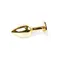 Металева анальна пробка з кристалом Boss Jewellery Gold