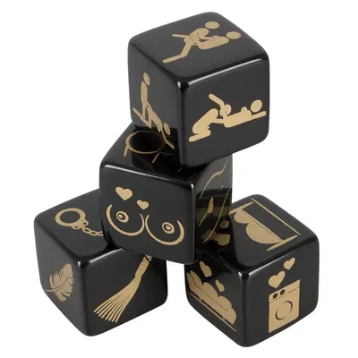 Dice Set - Игральные кубики для секса, (черный)