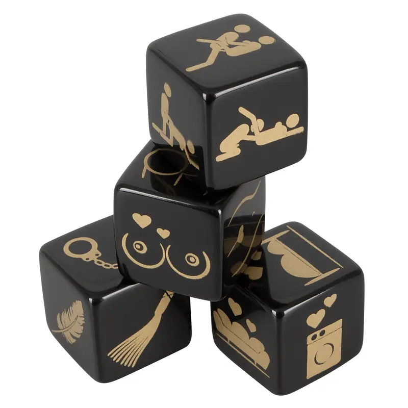 Dice Set - Игральные кубики для секса, (черный)