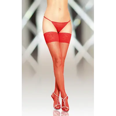 SoftLine - Stockings 5537 - Чулки, 4 (красные)