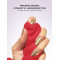 Gvibe Gcandy Mini - Витой вибратор с клиторальным стимулятором, 12х3.7 см (красный)