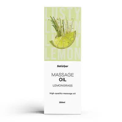 Масажна олія Satisfyer Massage Oil, 250 мл (лемонграс)