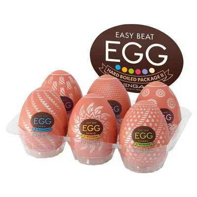 Набір мастурбаторів-яєць Tenga Egg Hard Boilded II Pack, 6 шт