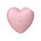 Satisfyer Cutie Heart Light Red - Вакуумний стимулятор у вигляді серця, 7.7х7.5 см (рожевий)