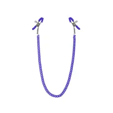 Feral Feelings - Nipple clamps Classic - Зажимы для сосков с цепочкой (синий)