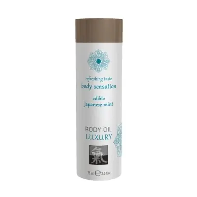 Shiatsu Japanese Mint-їстівне масажне масло (Японська м'ята), 75 мл