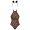 Obsessive Leocatia teddy XXL - Сексуальний леопардовий боді
