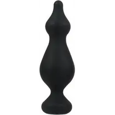 Adrien Lastic Amuse Big Black (L) - анальна пробка з двома переходами, 13.5х4.1см (чорний)