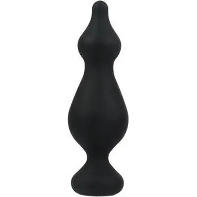 Adrien Lastic Amuse Big Black (L) - анальна пробка з двома переходами, 13.5х4.1см (чорний)