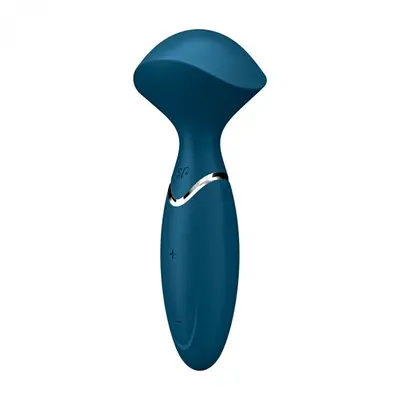Satisfyer Mini Wand-er - Вібромасажер, 16х6 см (синій)