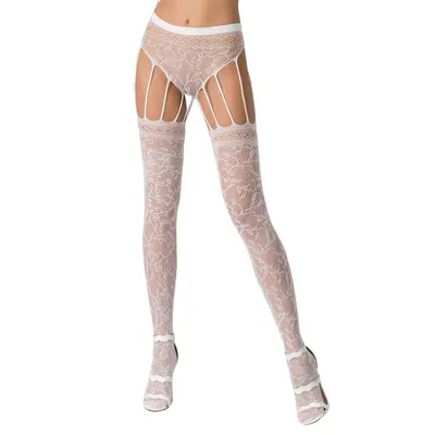 Эротические колготки-бодистокинг Passion S003 white, S-L