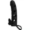 LyBaile Pretty Love Vibrating Penis Sleeve Black - Силіконова насадка з вібрацією, 15.2х3.3 см