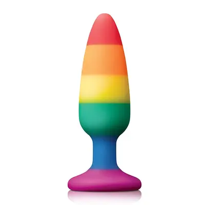 Colourful Love Rainbow Anal Plug Medium - Анальная пробка, 14 см (радужный)