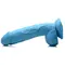 Pop Peckers 8.25" Dildo With Balls - Blue - Фаллоимитатор, 22,8 см (голубой)