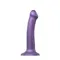 Strap-On-Me Mono Density Dildo, M - Насадка для страпону гнучка, 18х3.3 см., (фіолетова)