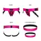 Strap-On-Me Leatherette HARNESS CURIOUS - FUCHSIA - Труси для страпону