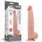 Реалистичный фаллоимитатор Sliding-Skin Dual Layer Dong 13.5", 34 см