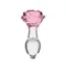 Pillow Talk - Rosy - Luxurious Glass Anal Plug - Стеклянная анальная пробка, 9.9х3.3 см