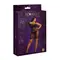 Moonlight Plus Model 05 Black - еротична ажурна сукня в смужку, XL/XXXL (чорний)