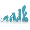 Cala Azul - Jose Vibrating Cockring - Ерекційне віброкільце, 3 см (блакитний)