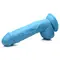 Pop Peckers 8.25" Dildo With Balls - Blue - Фаллоимитатор, 22,8 см (голубой)