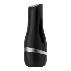 Satisfyer Men Classic - классический мастурбатор в тубусе (серебристый), 21х6 см