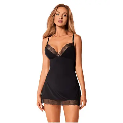 Obsessive Bella Rou chemise & thong - Еротичний комплект, XL/2XL