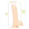 Фалоімітатор з ароматом ванілі - Toyz4lovers Delicious Dildo Vanilla, 18 см