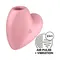 Satisfyer Cutie Heart Light Red - Вакуумний стимулятор у вигляді серця, 7.7х7.5 см (рожевий)