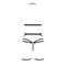 Passion Exclusive Morgan Set OpenBra комплект белья: трусики, лиф, пояс, XXL/XXXL (чёрный)