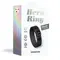 Love To Love Hero Ring Black Onyx - ерекційне кільце, що регулюється, на кнопках, 3-6 см. (чорне)