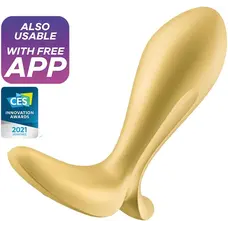 Satisfyer - Intensity Plug - Анальная пробка с вибрацией (золотой)