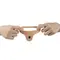 The Ultra Soft Double Vibrating Flesh 6.25 " - Насадка для двойного проникновения, 15,8 см (телесный)