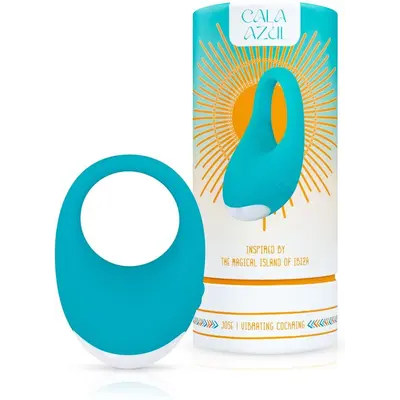 Cala Azul - Jose Vibrating Cockring - Ерекційне віброкільце, 3 см (блакитний)