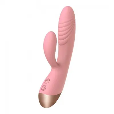 Wooomy Elali Rabbit Vibrator - Вібратор-кролик, 18х3 см (рожевий)
