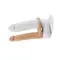 The Ultra Soft Double Vibrating Flesh 6.25 " - Насадка для двойного проникновения, 15,8 см (телесный)