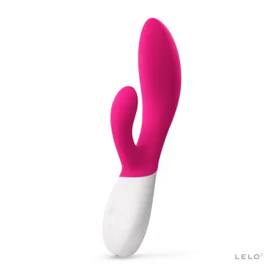LELO Ina Wave 2 - вібратор кролик для стимуляції клітора та точки G, 20х4.5 см (рожевий)