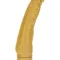 Get Real Gold Dicker Slim Vibrator - Вибратор на батарейках, 16х4.7 см (золотистый)