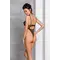 Passion Lovelia Body - спокусливе боді з серцем, XXL/XXXL (чорний)