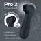 Satisfyer - Pro 2 Generation 3 Connect App - Вакуумний смарт стимулятор для клітора з вібрацією та Liquid Air (чорний)