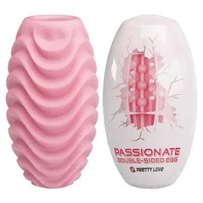 Pretty Love Passionate Double Sided Egg Masturbator - Мастурбатор, 8,6х4.6 см (розовый)