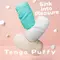 Tenga Puffy Mint Green - м'який мастурбатор у силіконовому корпусі, 14.5х4.5 см (м'ятно-зелений)