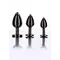 Taboom L Butt Plug With Diamond Jewel - Анальная пробка, 9.5х4.1 см (черный)