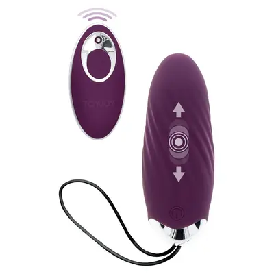 TOYJOY Knock Knock Eggstavagant - Віброяйце з дистанційним пультом управління, 8,9х3.3 см (фіолетовий)