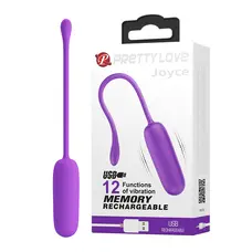 Pretty Love Joyce Vibrating Egg Purple - Віброяйце, 18 см (фіолетовий)