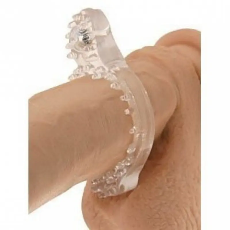 Basic Essentials Teaser Enhancer Ring - Насадка на член с клиторальным стимулятором, 8х3 см Basic Essentials Teaser Enhancer Ring - Насадка на член с клиторальным стимулятором, 8х3 см