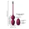 Dorcel Love Balls - Вагінальні кульки з вібрацією, 3.5 см (слива)