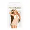 Комплект сорочка у стилі 60-х та трусики з доступом Penthouse - Libido Boost White S/M