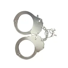 Adrien Lastic Handcuffs Metallic - наручники металеві поліцейські