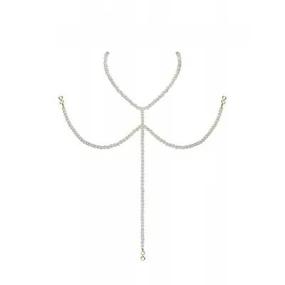 Obsessive A757 necklace pearl - Колье из жемчуга, (белый)